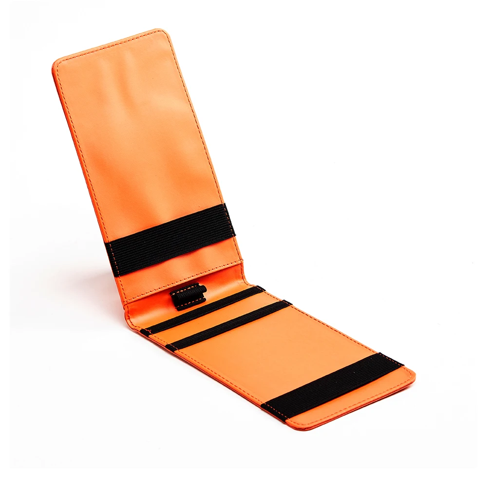 Premium Golf Scorecard Holder PU Leather Yardage Book Cover Golf Scorecard Book, Crocodile Grain Golf Accessories