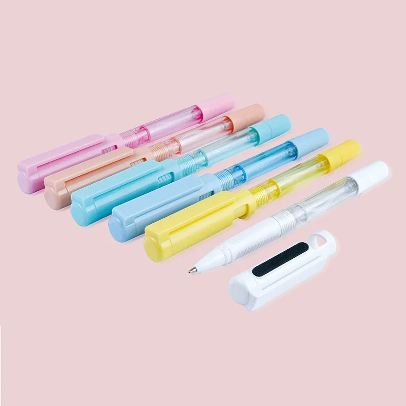 4 in 1 multifunctional plastic screen clean alcopen spray ballpoint pen with pen holder
