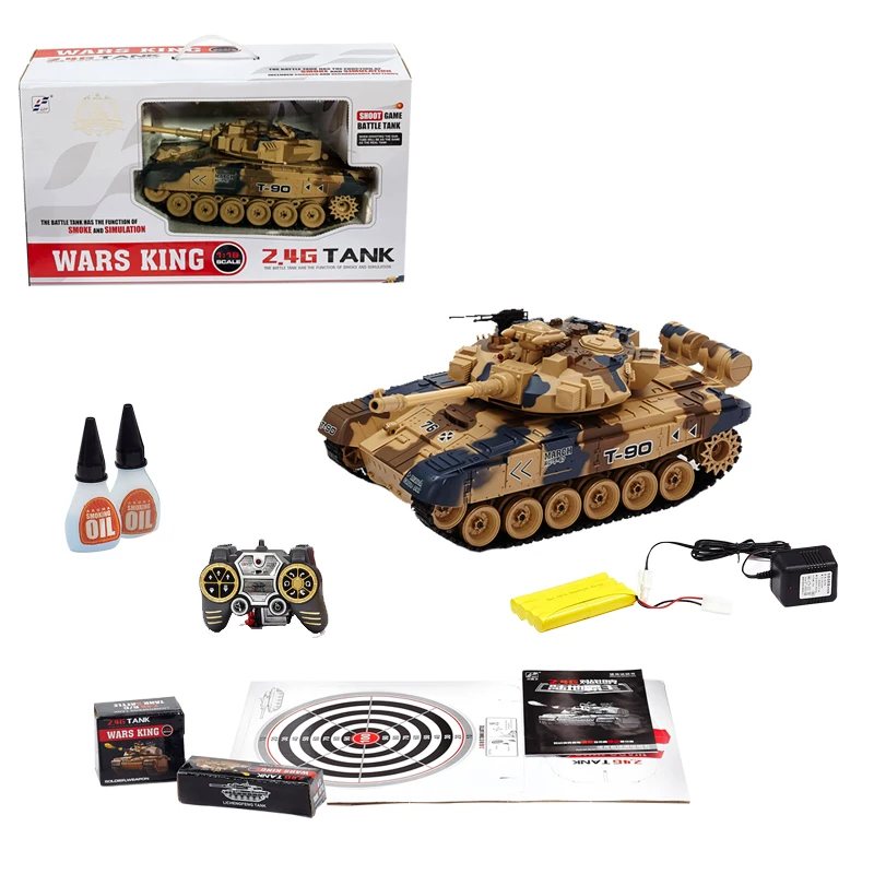 2020 wholesale Battery operated military battle remote control army tank kids toy