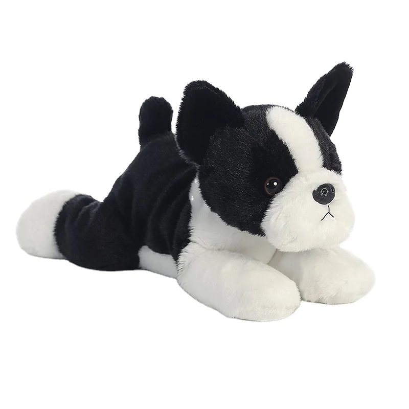 12' Lovely Lifelike Stuffed Animal Plush Dog Boston Terrier