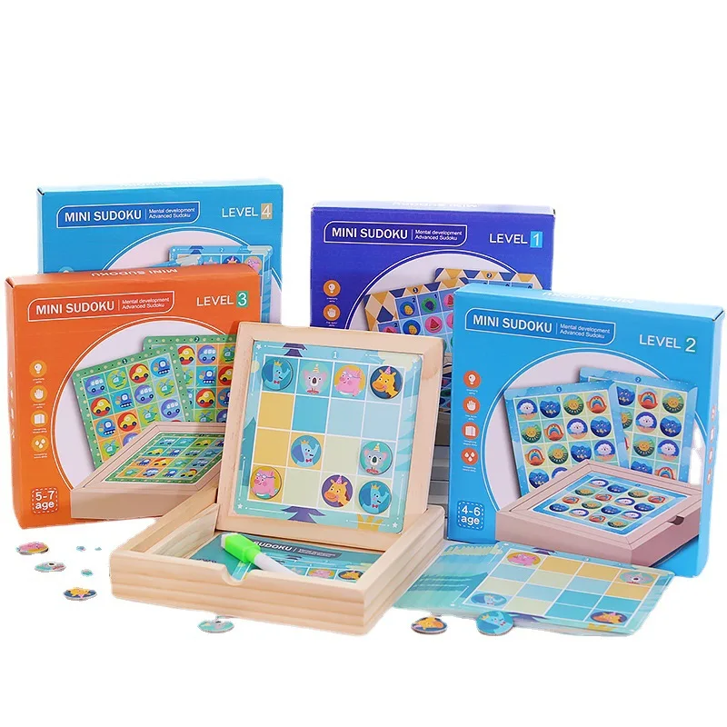 Mumoni 2023 new toys drawing board toy  brain thinking games Magnetic Sudoku Game