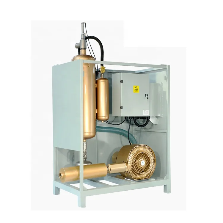 Industrial overhead vacuum conveying systems for plastic powder production line automatic centralized vacuum conveyor system