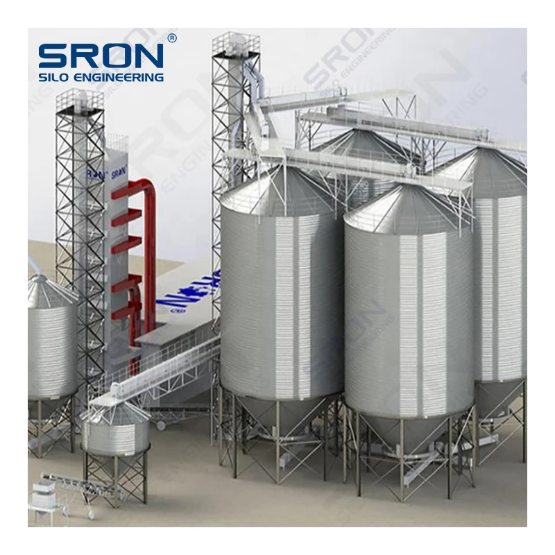 SRON More available space galvanized storage grain silo poultry feed silo for sale (1600559041807)