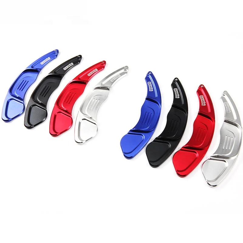 Savanini Aluminum Steering Wheel Shift paddle Shifter Extension for Volkswagen Golf 7 GTI MK7 Scirocco Tiguan T-ROC Sagitar Gli