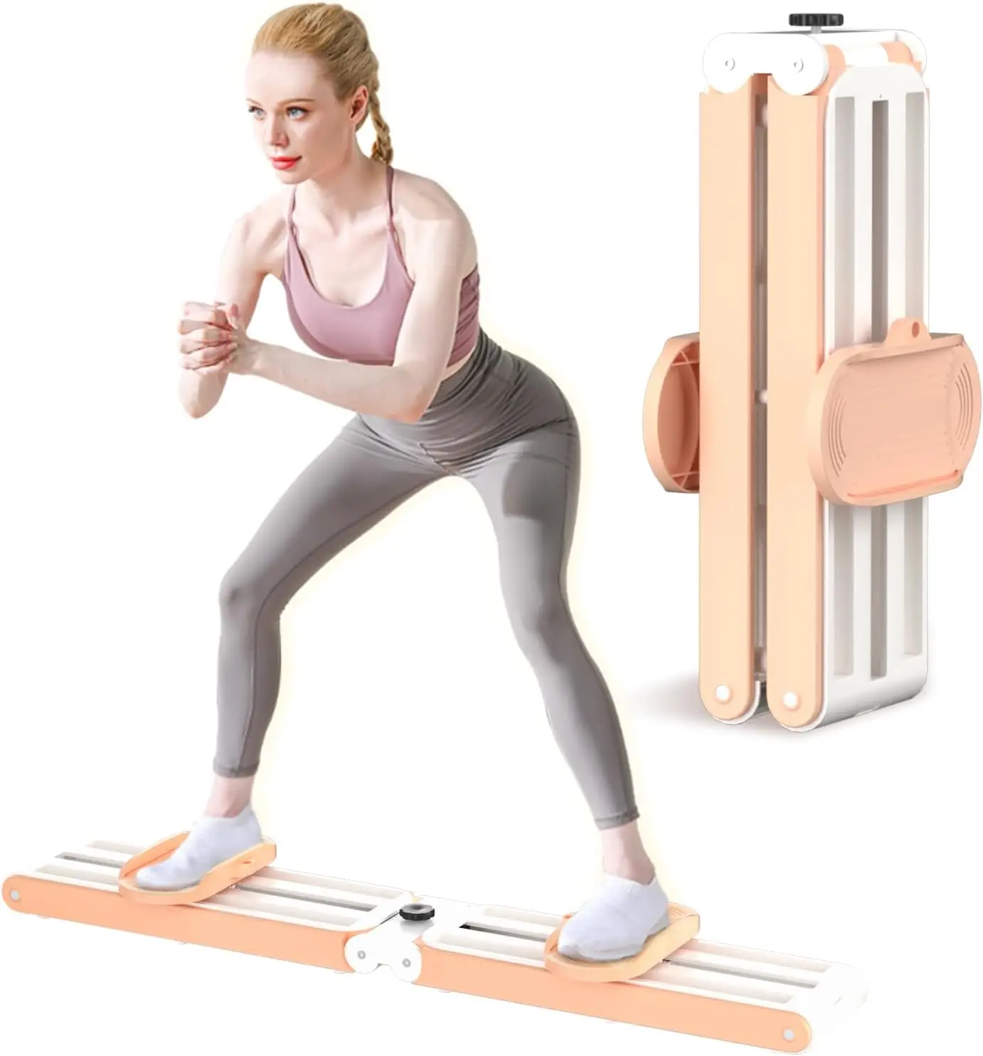 RS Custom Logo Sliding Machine Leg Exercise Equipment Kegel Fitness Pelvic Muscle Thigh Master Hip Trainer Ski Workout Exerciser