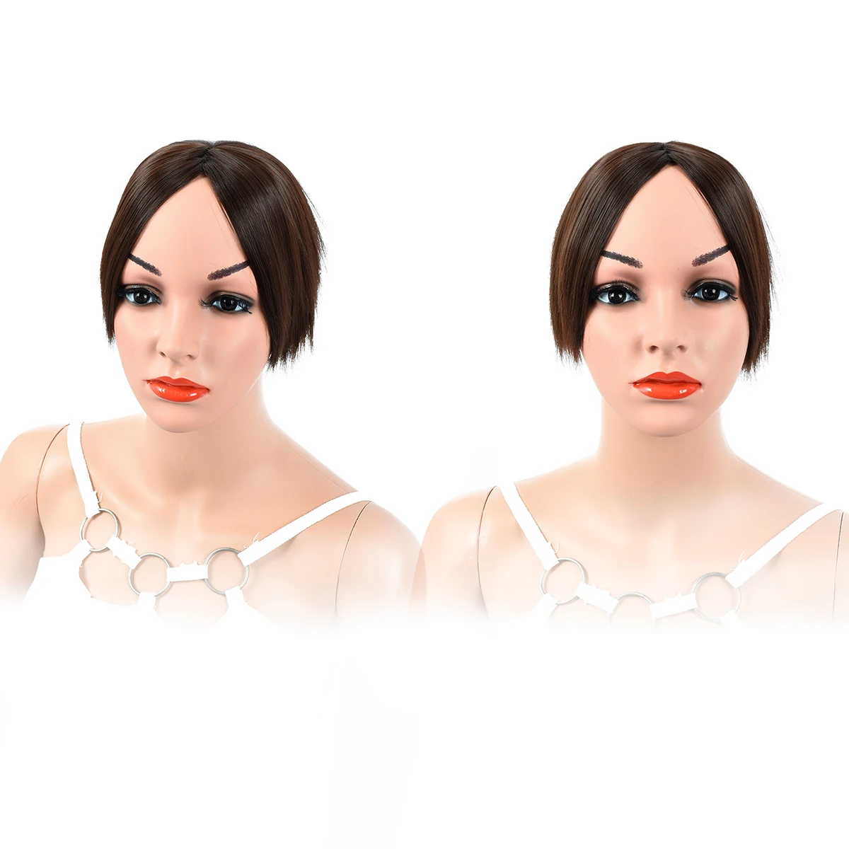 Fast Shipping Wholesale Synthetic Short Hair hairpiece Topper Wigs For Women Hair Toupee