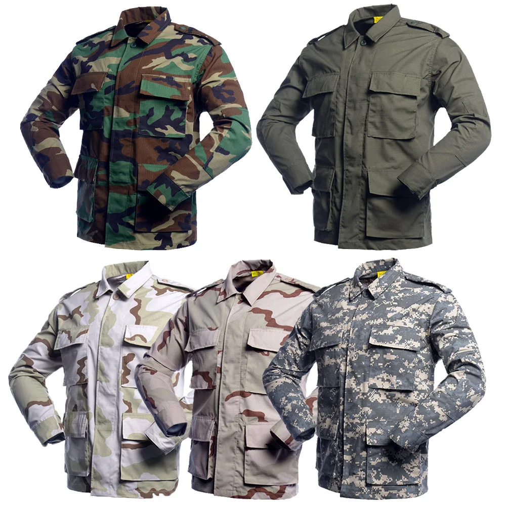 Double Safe Professional Factory Custom Classic Bdu Camouflage Training Guard Workwear Safety Tactical Security Uniform