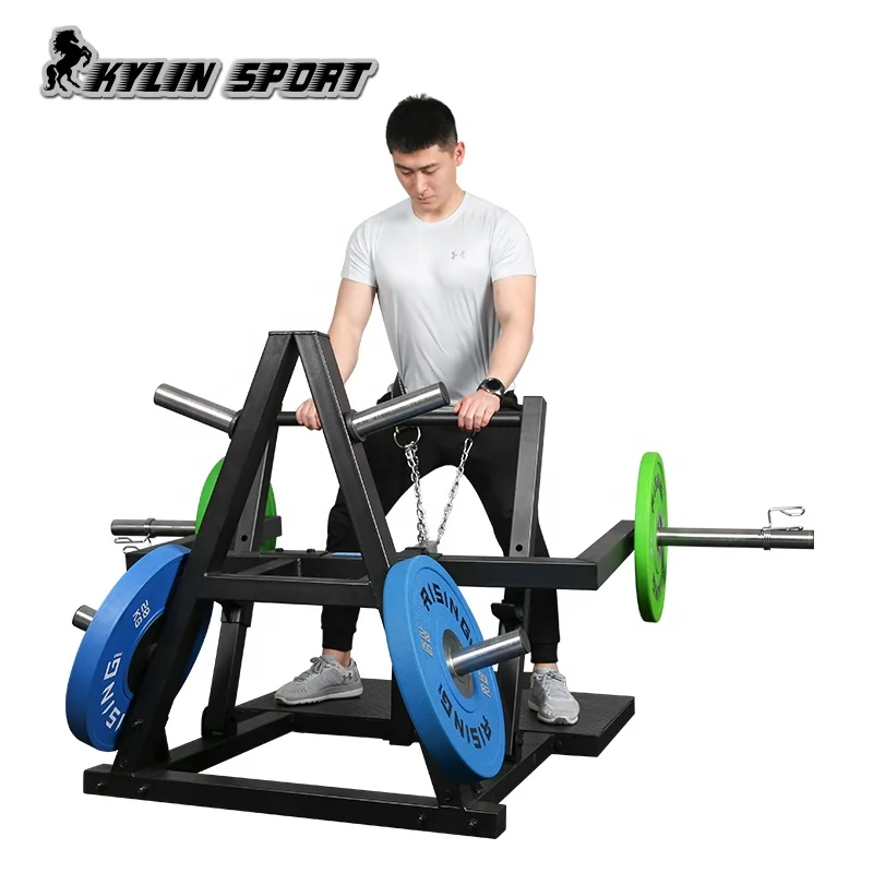  Kylinsport домашний тренажер для приседания спортзала Регулируемый Вес пластина нагруженная на бедро ремень приседающая