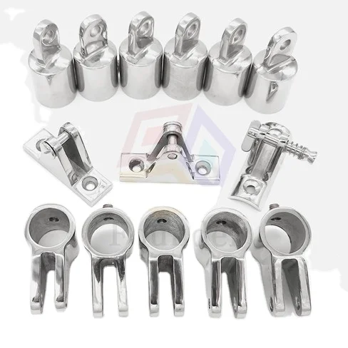 Mirror Polished Stainless Steel AISI316 Boat Bimini TopCap/Eye End TopCap Marine Hardware Customizable