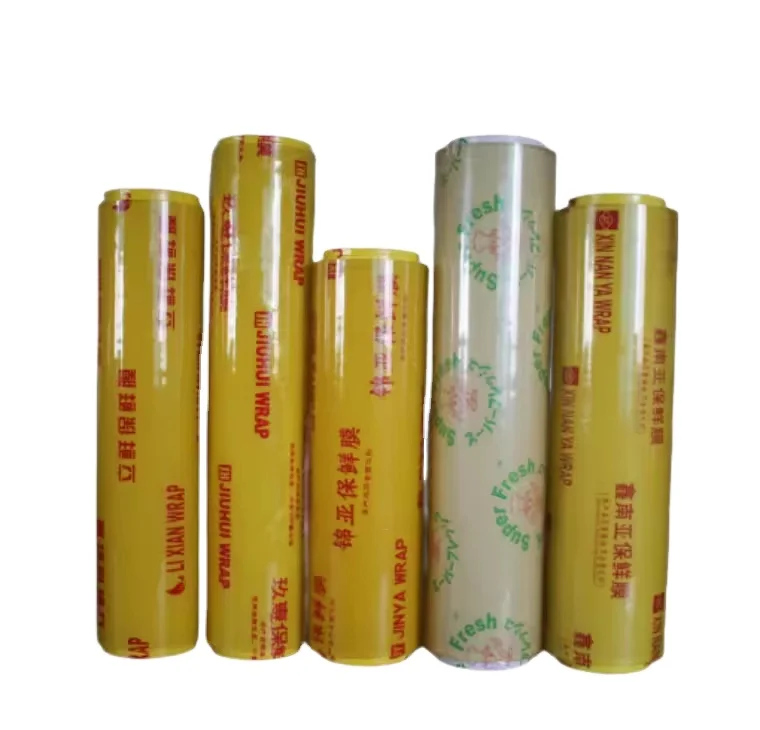 Top Quality 10 Micron 3000 Meters PVC Film Packed by Plastic Stretch Film