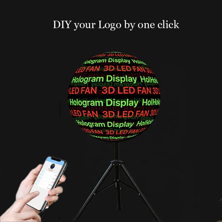 3D Holographic Advertising Machine LED HD Holographic Display Projection Fan Screen