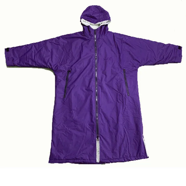 Водонепроницаемый халат для серфинга с капюшоном для взрослых, теплый хлопок/подкладка из микрофибры