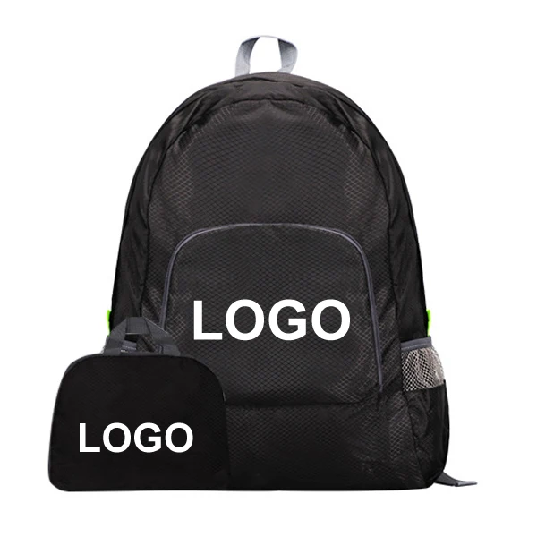 Fb001 Custom Logo 30 Low Moq promotional school back pack Nylon Packable Daypack Light Weight Foldable Backpack Waterproof