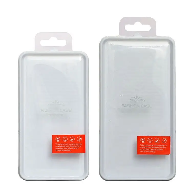 Mobile Phone Cover Plastic Packaging Clear PVC Box with Custom Printing Folding Packaging