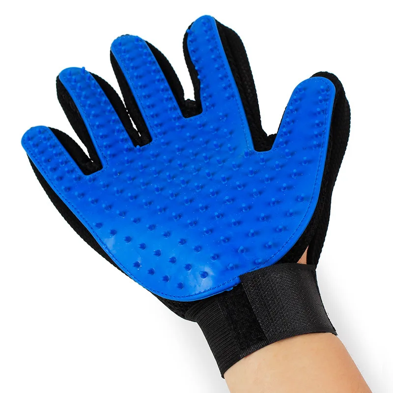2024 Pet Grooming Cleaning Massage Brush Hair Remover Glove Silicone Shower Dog Cat Brush Gloves