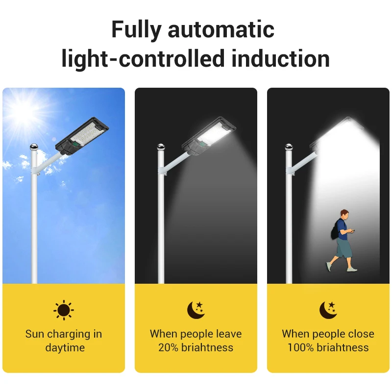 Outdoor Lighting Manufacturer Waterproof Solar Street Lamp Streetlight Intergrated 500w Solar Led Street Light With Panel