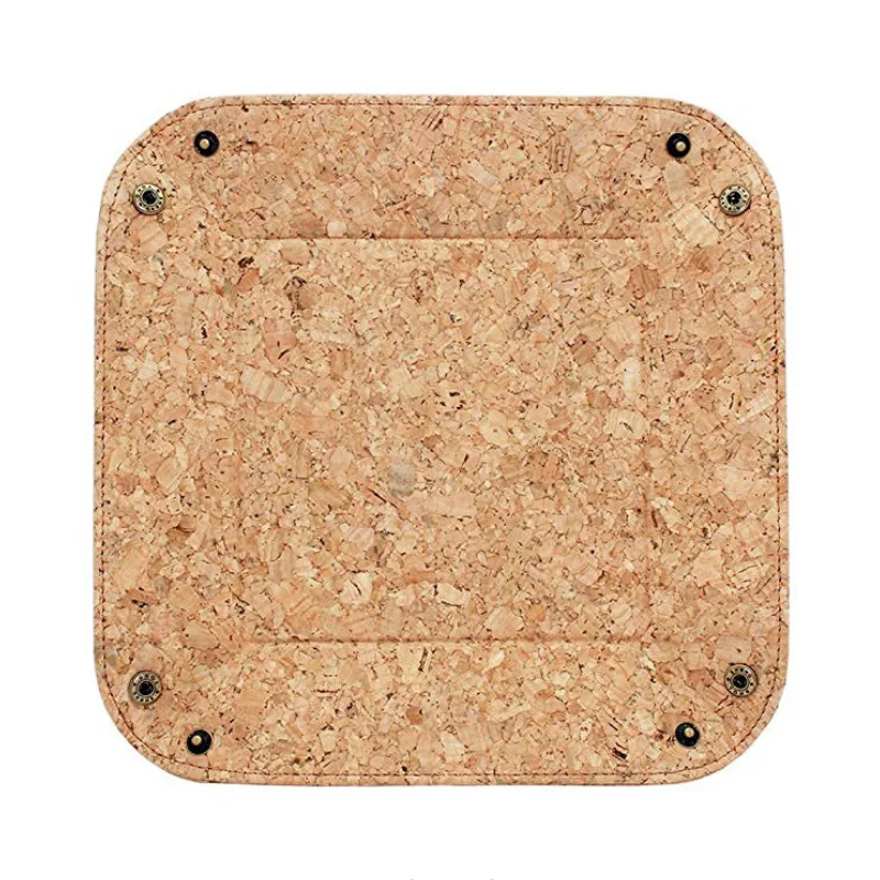 Home Decor PU Leather Desktop Coin Key Tray  Entryway Storage Trays Folding Tray for Table Storage