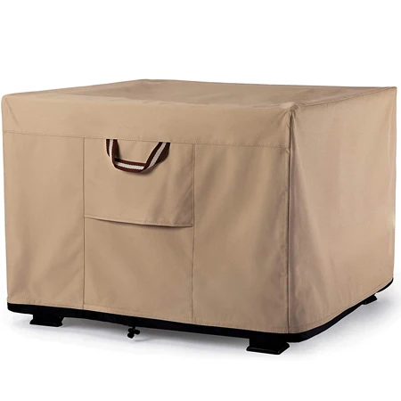 Non-Scratch Treatment Four Years Warranty Square 44 Inch Fire Pit Cover For Outdoor