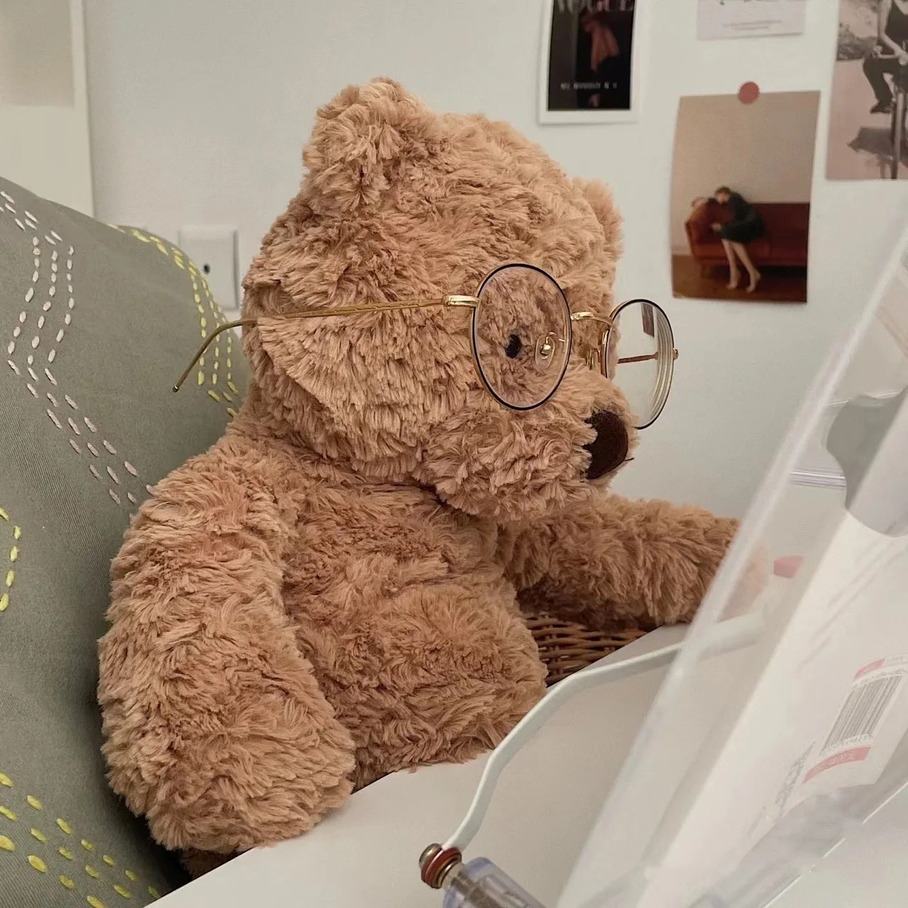 RuunJoy Bartholomew Barcelo Bear Brian Bear Plush Plush Stuffed Animal Flocked Mystical Doll Christmas Present