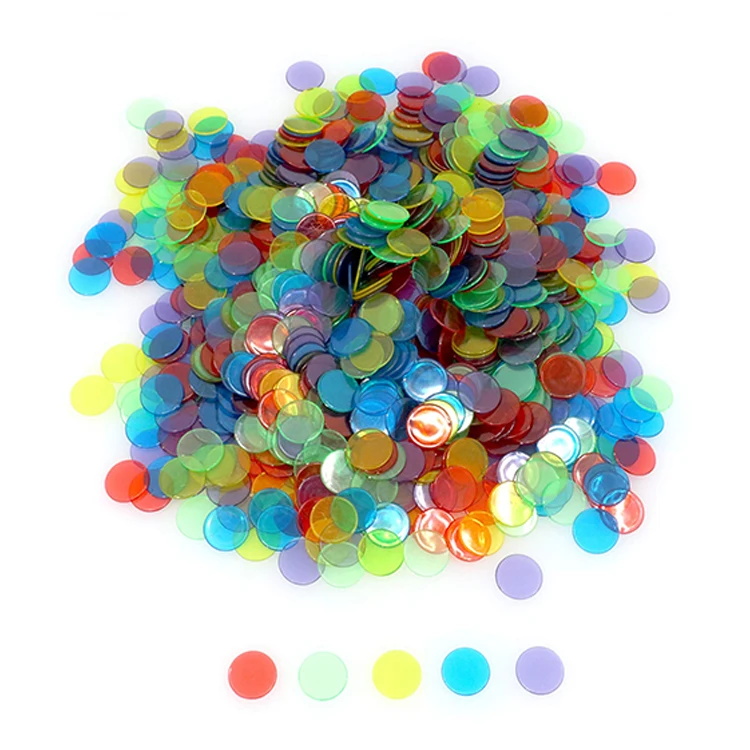 200 шт. прозрачный бинго счетные чипы 3/4 дюймов пластиковые маркеры для бинго фишки, считая, игра Жетоны