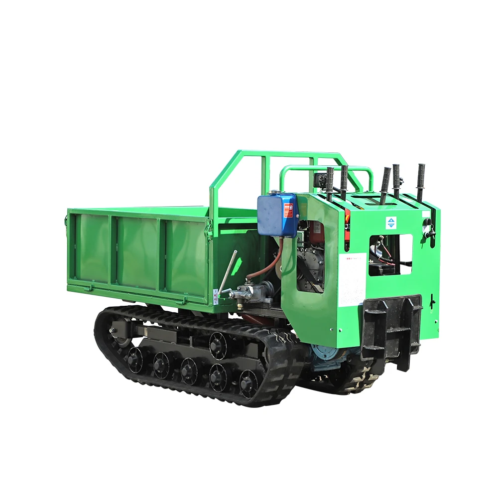crawler dumper mini transporter 1000kg small track dumper truck diesel engine1 ton for sale