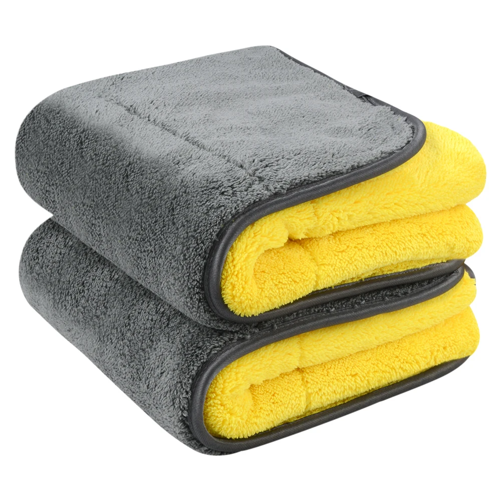 1000 GSM 40 x 60 cm (16 x 24 inches ) Thick and Quick Drying Car Microfiber Cleaning Cloth Towel for Auto Detailing