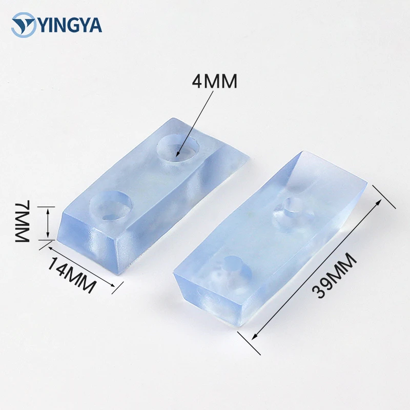 Black Clear Transparent Furniture Chair Table Legs Soft Rubber Skid Glide Pad Screw-On Noise-Killer Plastic Floor Protector