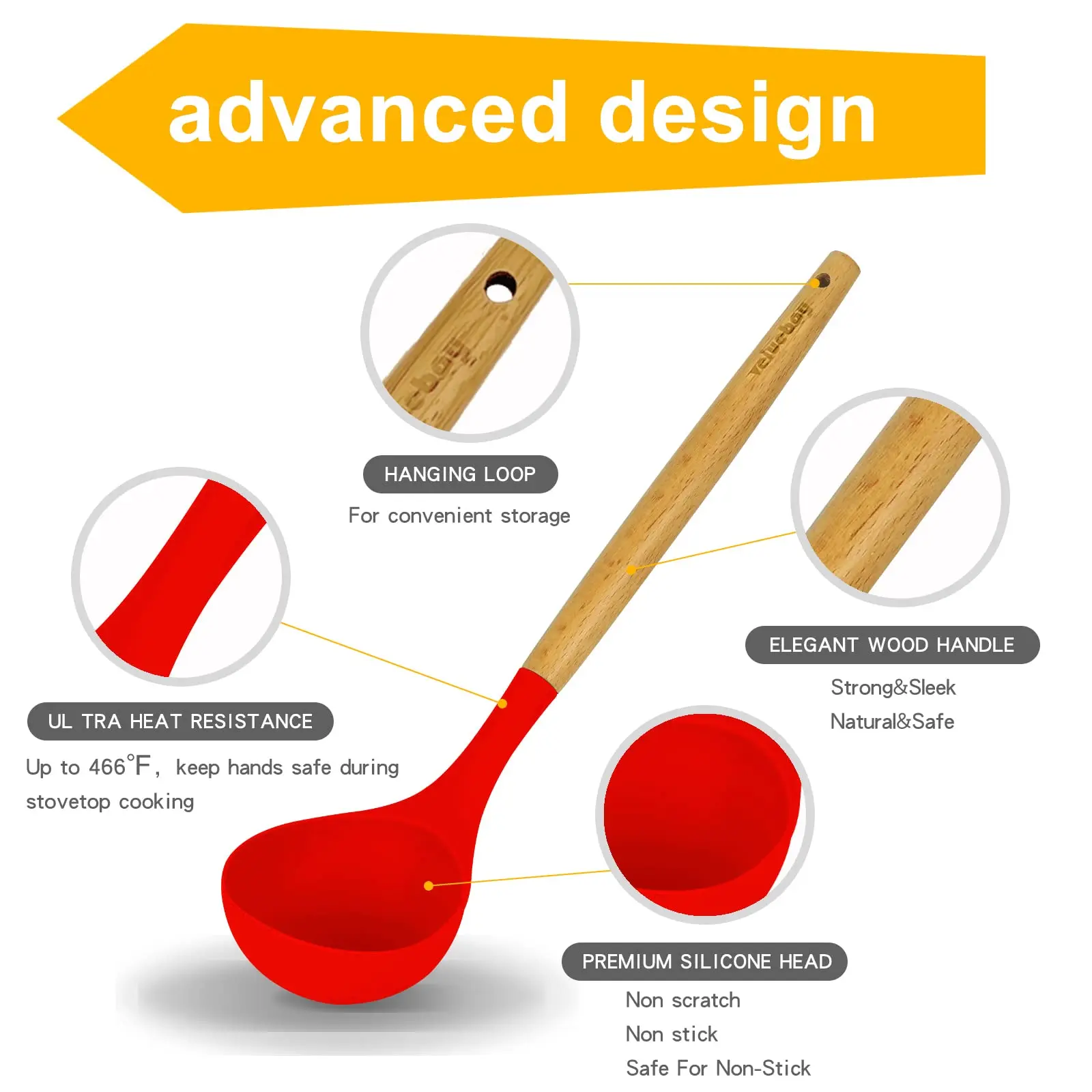 12 шт., набор деревянных кухонных принадлежностей