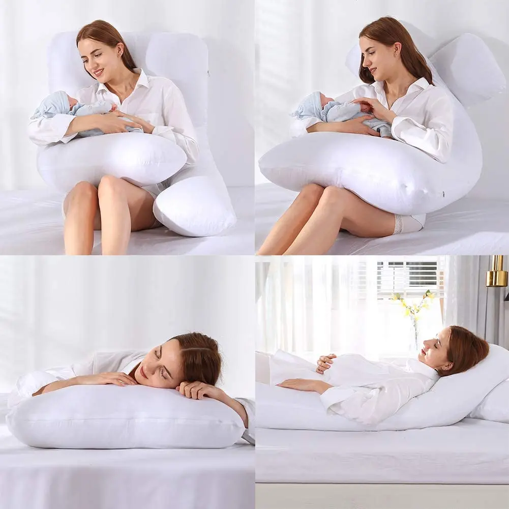 Nursing Soft Maternity Side Sleeper Baby Comfort U Shape Total Body Support Pregnancy Pillow
