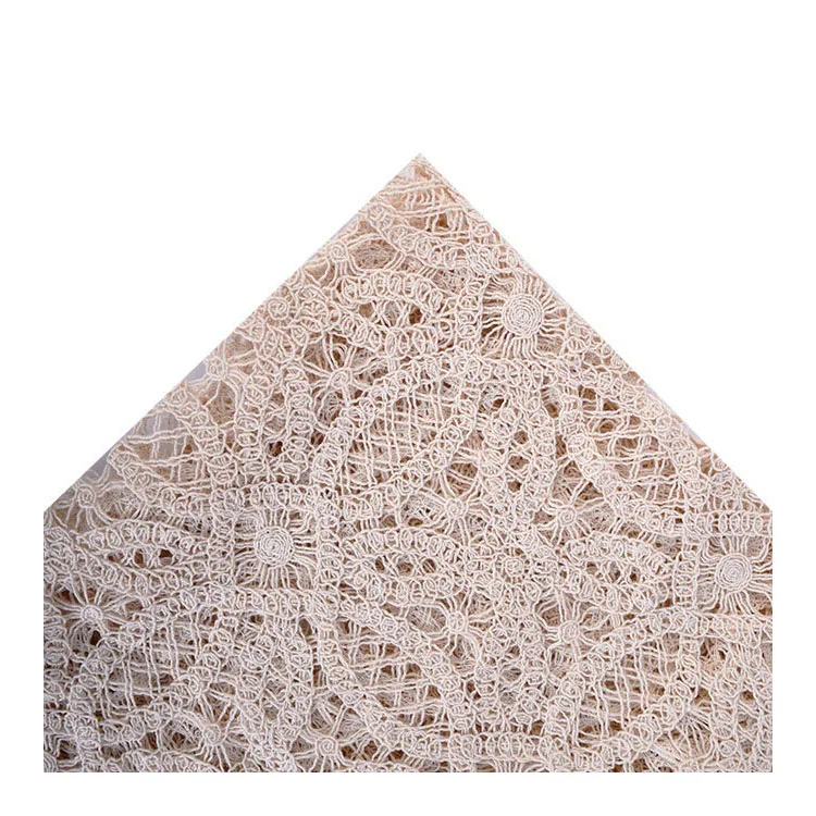 Текстурированная вышитая ткань крючком для платья миди, гипюр, симметрия, ажурная вышитая ткань