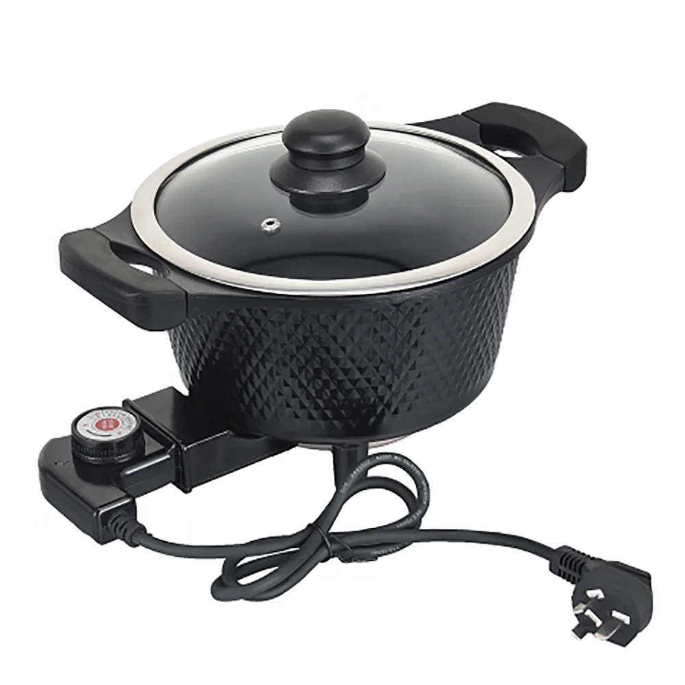 Hot-selling high-power smokeless electric skillet  electric round  pot soup mini electric cooker
