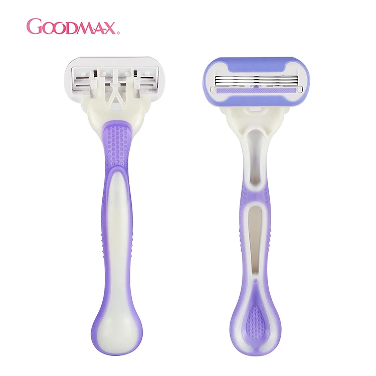Woman Razor Hot Sale 3 Blade Safety Straight Shaving Disposable Razor for Women