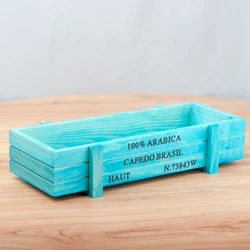 Sale cheap small desktop flower pots planters succulent wooden flower pot