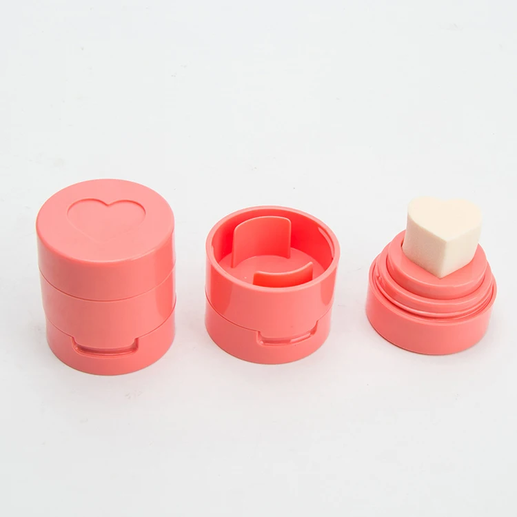  Пользовательский бренд воздушная подушка румяна в форме сердца жидкие осветляют естественный розовый красный оранжевый контур для лица Румяна макияжа