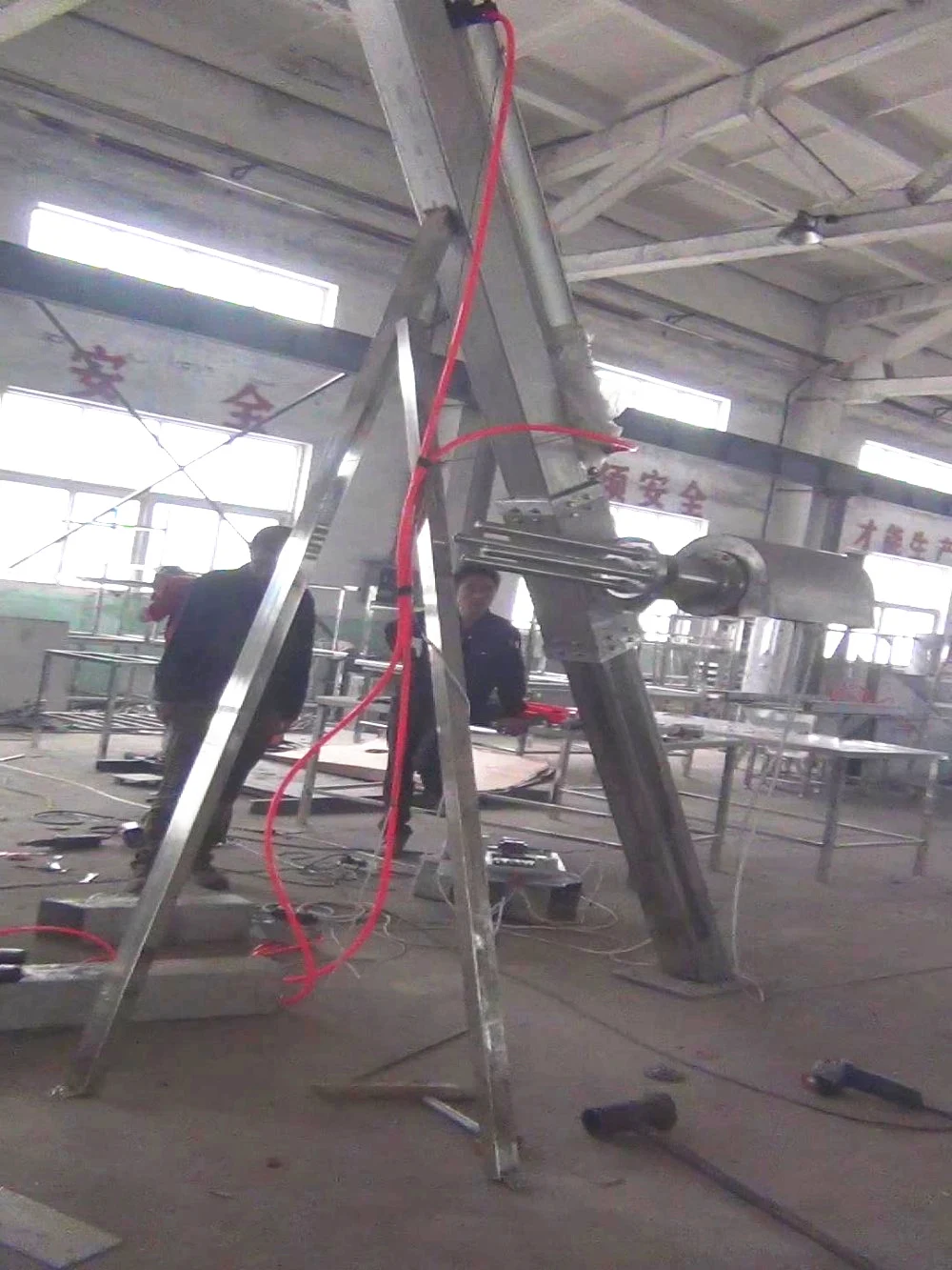 Goat Sheep Skin Removal Machine Sheep Hide Puller For Automatic Sheep Slaughter Line