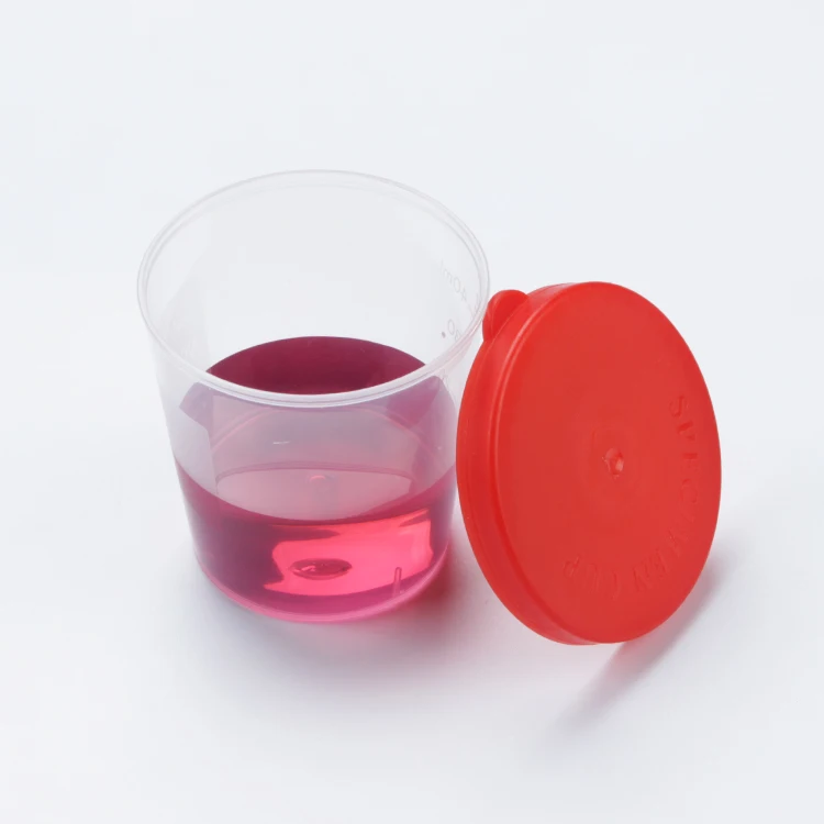 PP PE PS Specimen Cup Plastic 40ml Sputum Collector Urine Container