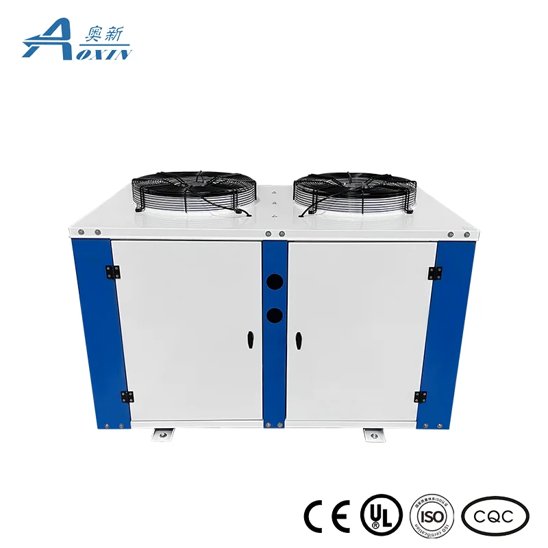 12HP U Type Air-cooled Unit With External Rotor Motor For Medium&High Temp Compressor Condensing Unit