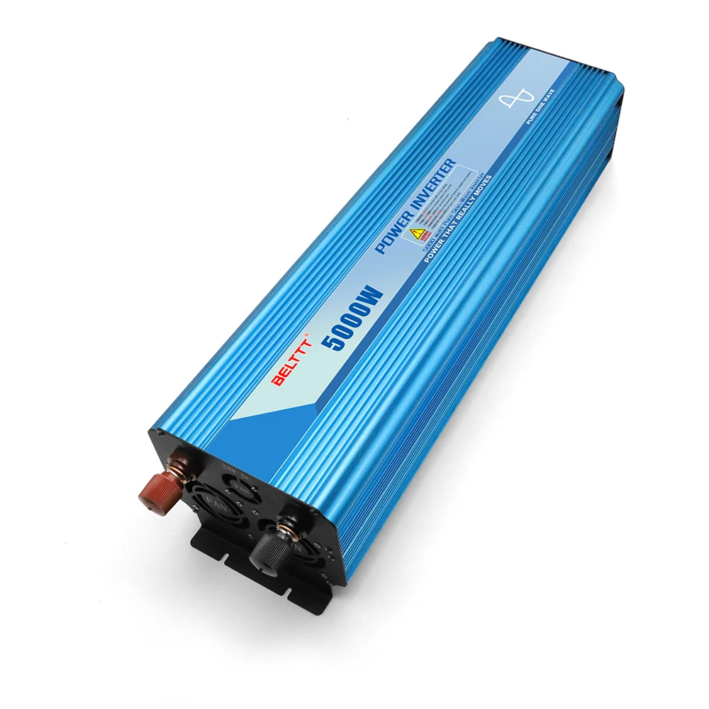 Off grid solar power converter 24v to 220v pure sine wave 5000w big power inverters