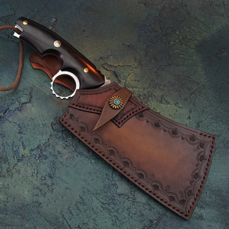 Hot DC53 Steel Chinese Chef Kitchen Cleaver Chopper Knife with Wood Handle