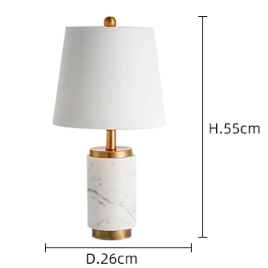 Nordic Light luxury postmodern minimalist bedroom living room study hotel restaurant designer decorative marble table lamp