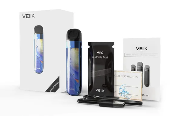 
Excellent Veiik airo kit Limited edition refillable pod system 360mah one day vape pod 