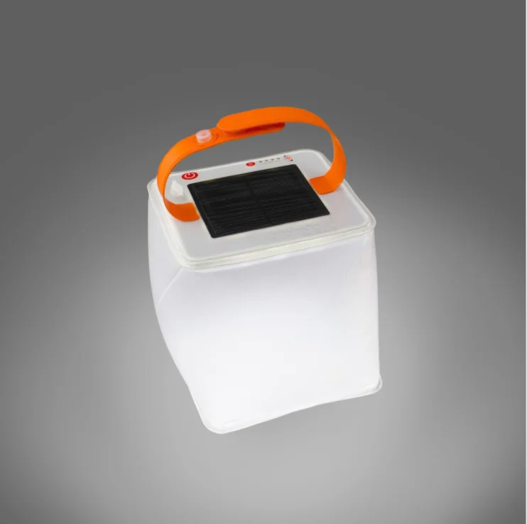 Outdoor collapsible Led solar inflatable light camping lantern