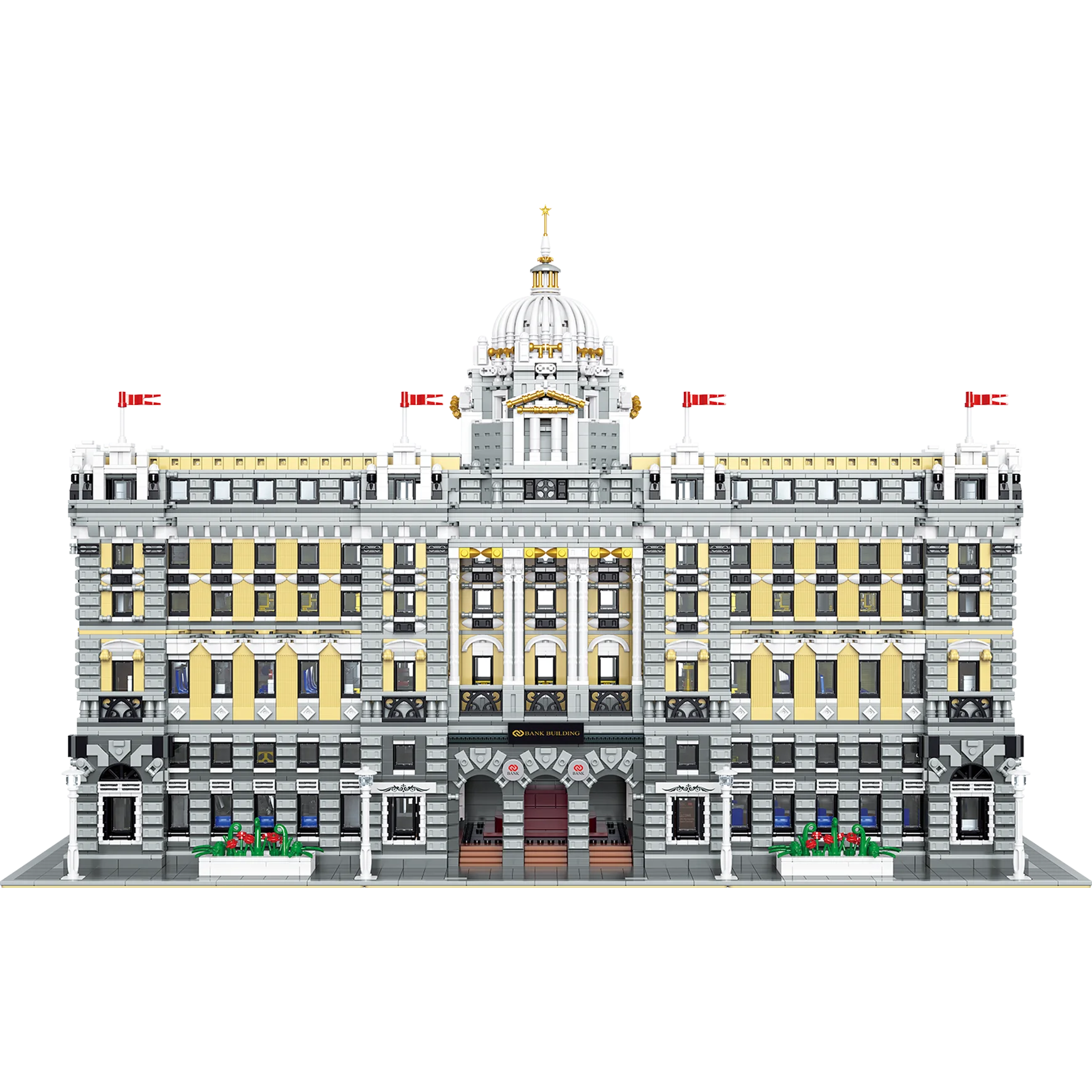 BaKa 33205 Streetview Shanghai HSBC Bank Bricks Architecture 10423PCS Model Toys Gifts Building Blocks Sets For Kids Toys