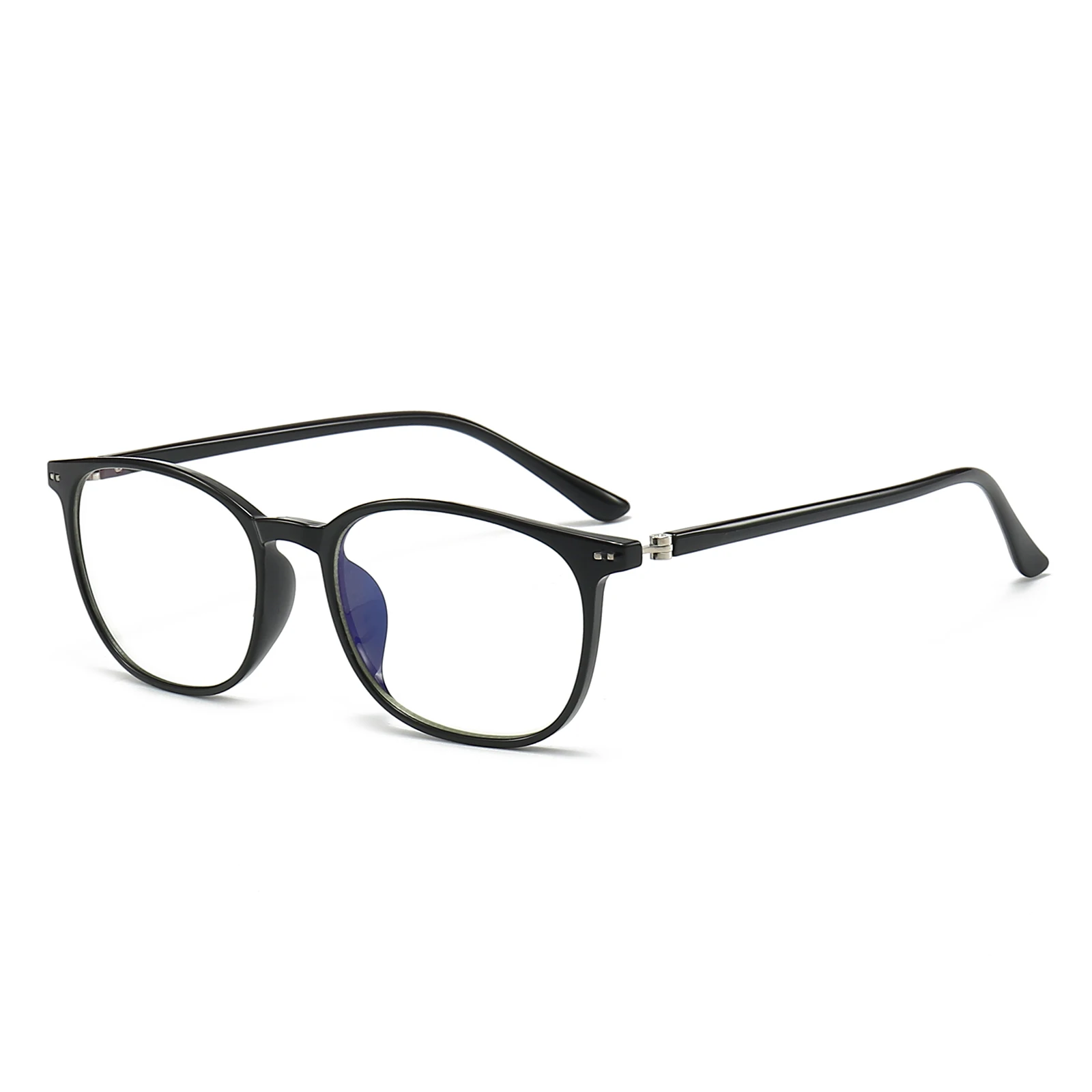 New Brand TR90 Metal Hinge Eyeglasses Retro Chinese Classic Vintage Optical Frame Clear UV400 Lenses Anti Blue Light Nose Pad