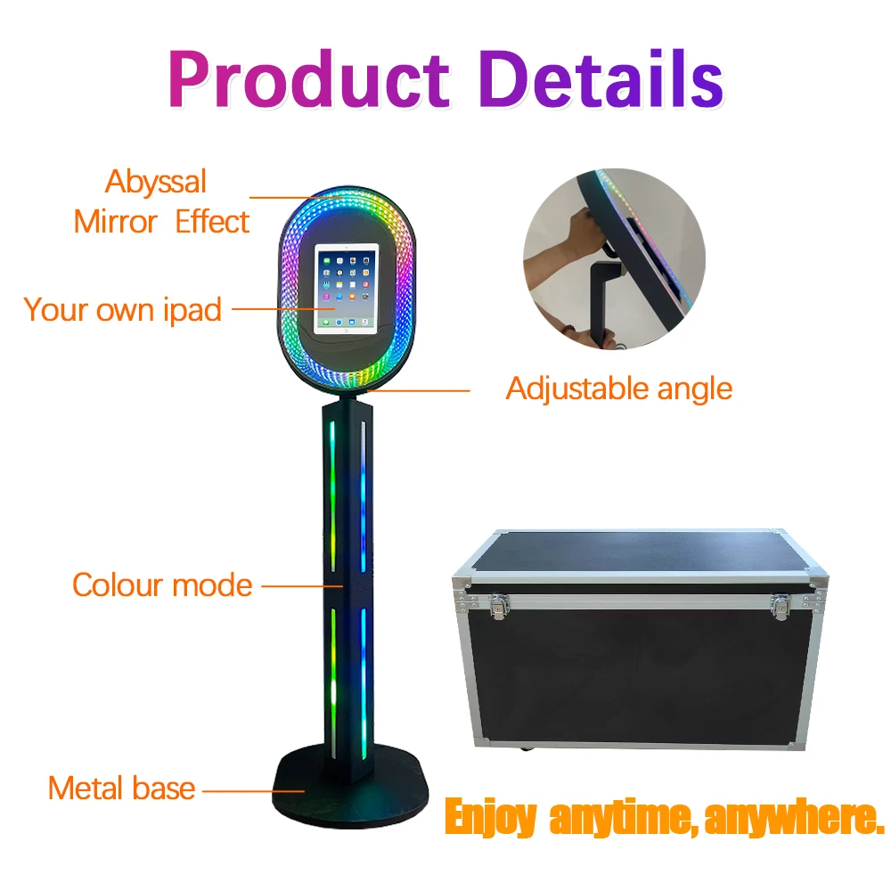 2025 оптовая продажа Заказная металлическая оболочка для Ipad Selfie Rgb Photo Booth с программным обеспечением вечеринки