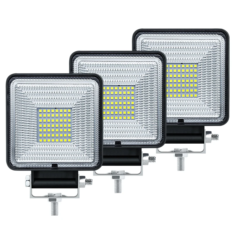 Super white bright 50MM 168W LED Worklight 23000lm spot lights for cars led square car lights work light for truck