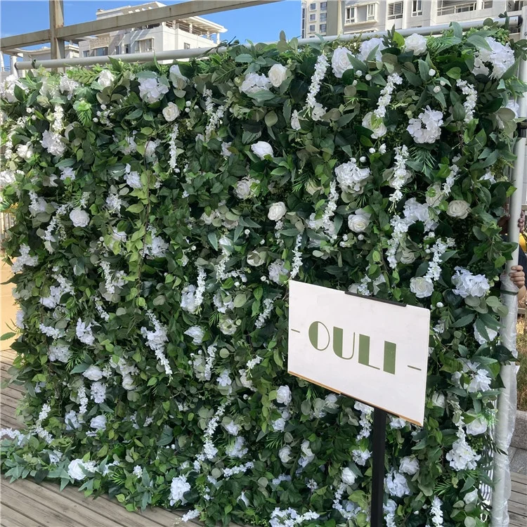 V-1032 Высокое качество свадебной сцены фон Искусственный цветок розы стены для украшения