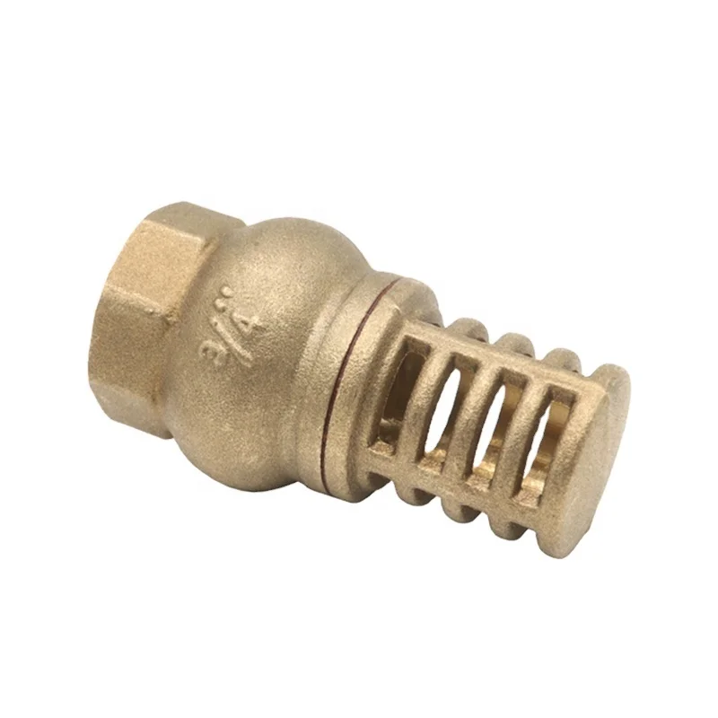 High quality water pump Brass Bottom Valve with full brass body brass foot valve Inclusion filter