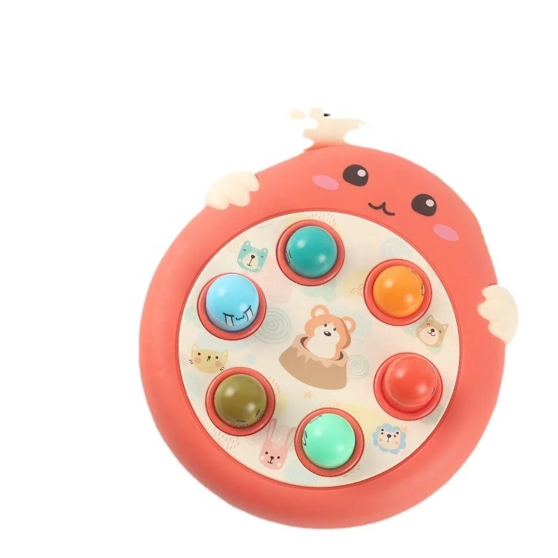 Kids Educational Toy Frog Whack A Mole Toy Sensory Knock Hammer Pounding Toys Whack A Mole Game