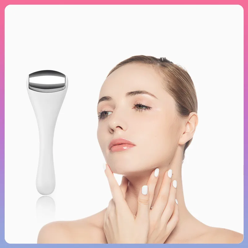 Eye Puffiness Stainless Steel Eye Ice Rollers Plastic Handheld Facial Ice Roller Derma Ice Roller Massager for Women